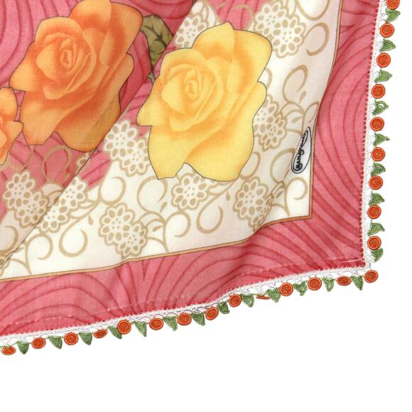 Tulbent Scarf Handmade Crochet Detailing NWOT - Picture 4 of 7